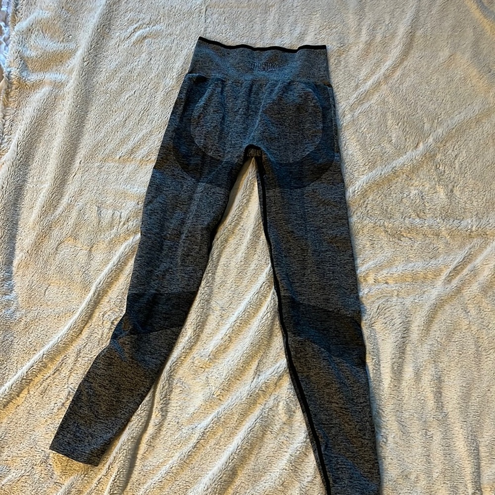 VS PINK LEGGINGS size small gray on gray